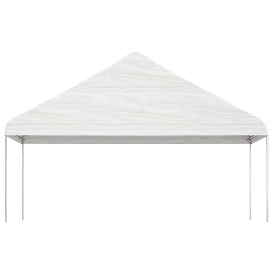 vidaXL Gazebo with Roof White 5.88x2.23x3.75 m Polyethylene