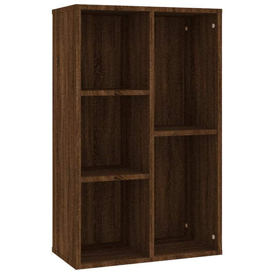vidaXL Book Cabinet/Sideboard Brown Oak 50x25x80 cm Engineered Wood