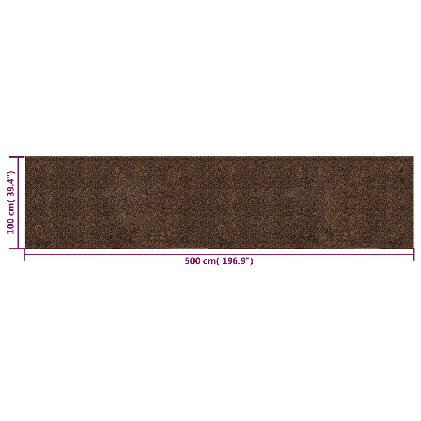 vidaXL Cork Roll Brown 500 x 100 cm Cork and Rubber