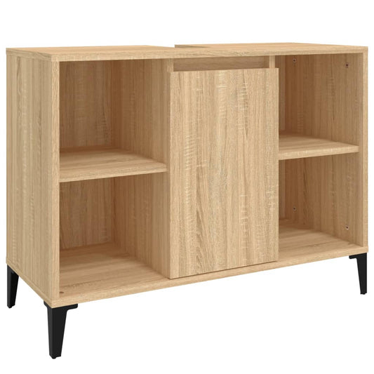 vidaXL Sink Cabinet Sonoma Oak 80x33x60 cm Engineered Wood