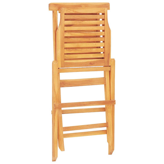 vidaXL Folding Chairs 6 pcs 47x63x90 cm Solid Wood Teak