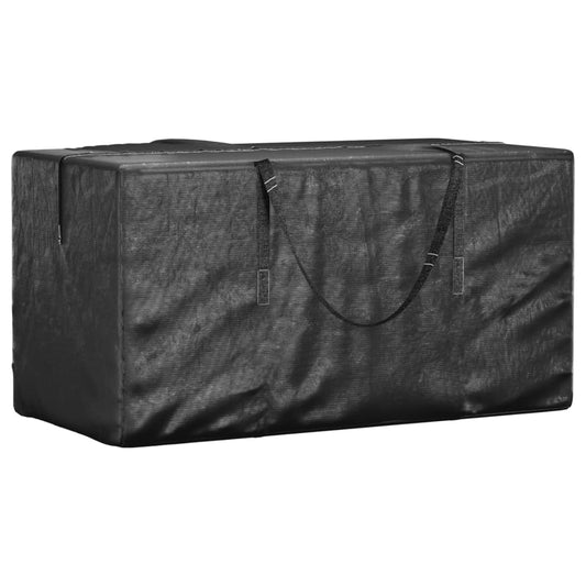 vidaXL Garden Cushion Storage Bags 2 pcs Black 150x75x75 cm Polyethylene