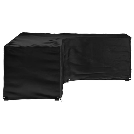 vidaXL L-Shaped Garden Furniture Cover 16 Eyelets 260x210x80 cm