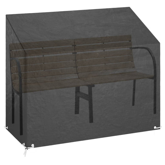 vidaXL Garden Bench Cover 8 Eyelets 160x70x70/88 cm Polyethylene