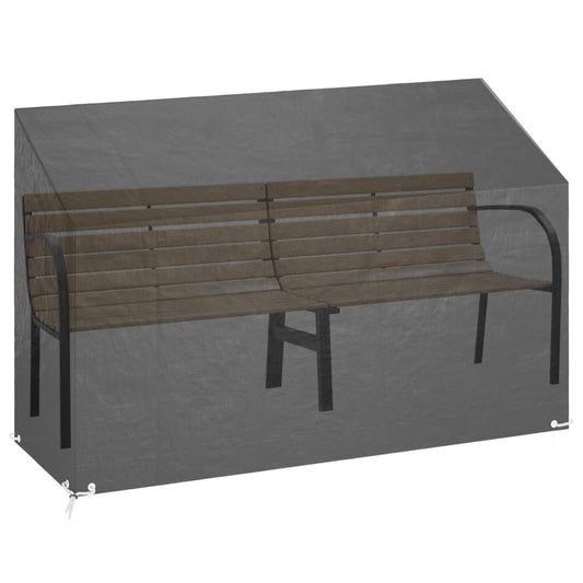 vidaXL Garden Bench Cover 8 Eyelets 190x70x70/88 cm Polyethylene