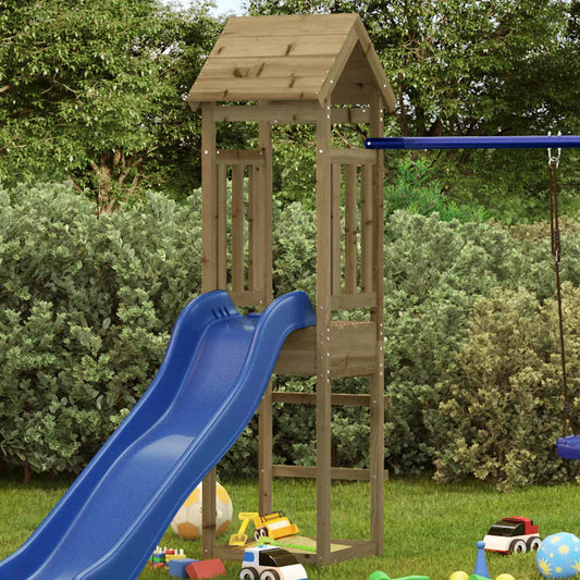 vidaXL Play Tower 52,5x46,5x206,5 cm Impregnated Wood Pine