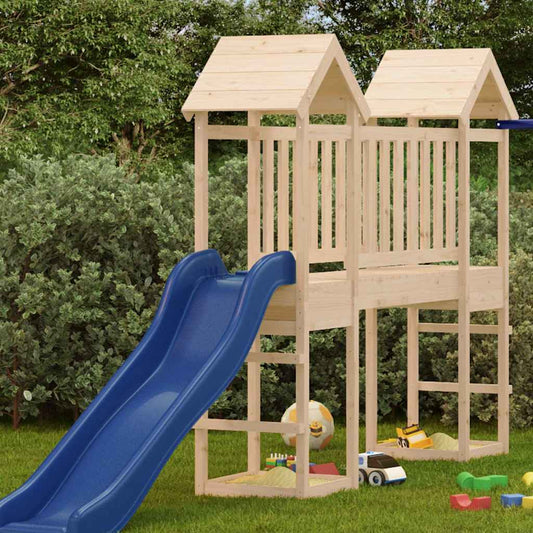 vidaXL Play Tower 53x46,5x194 cm Solid Wood Pine