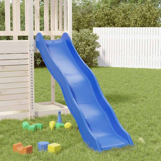 vidaXL Play Slide Blue 169x38.5 cm Polypropylene