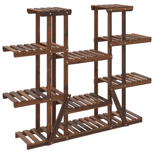 vidaXL Flower Stand 110x25x110.5 cm Solid Wood Fir