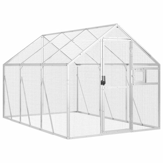 vidaXL Aviary Silver 1,79x3x1,85 m Aluminium