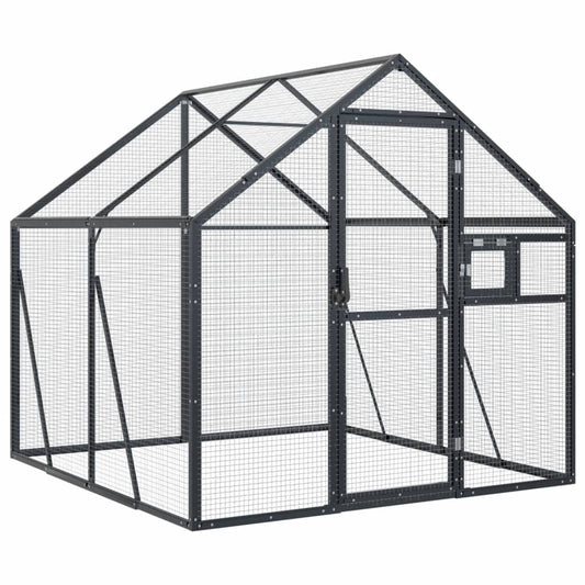 vidaXL Aviary Anthracite 1,79x2x1,85 m Aluminium