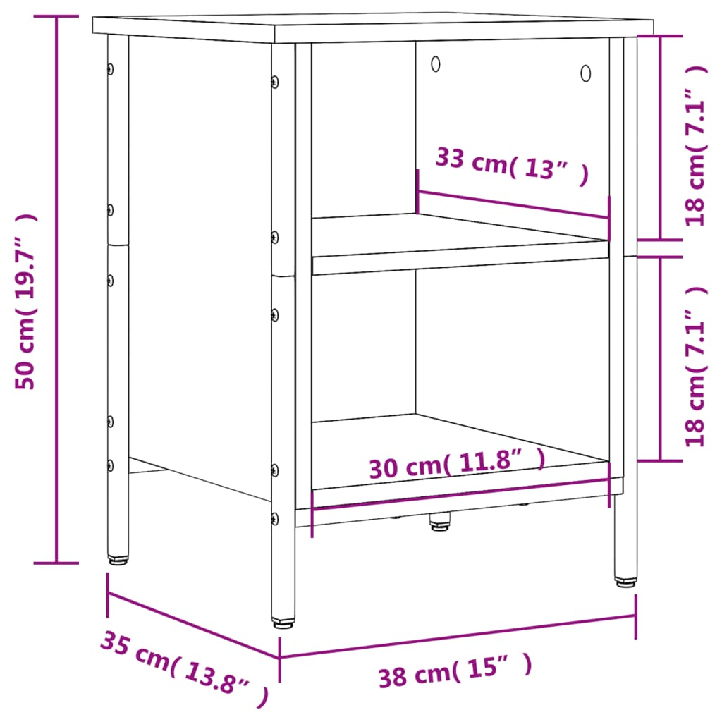 vidaXL Shoe Cabinet Grey Sonoma Holds multiple pairs of shoes