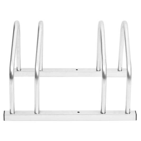 vidaXL Bike Rack for 2 Bikes Galvanised Steel
