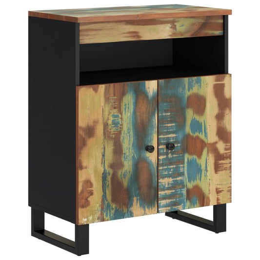 vidaXL Sideboard with 2 Doors 60x33x75 cm Solid Wood Reclaimed
