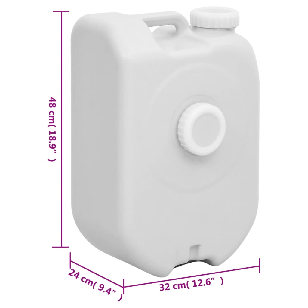 vidaXL Portable Water Tank 24 L Grey