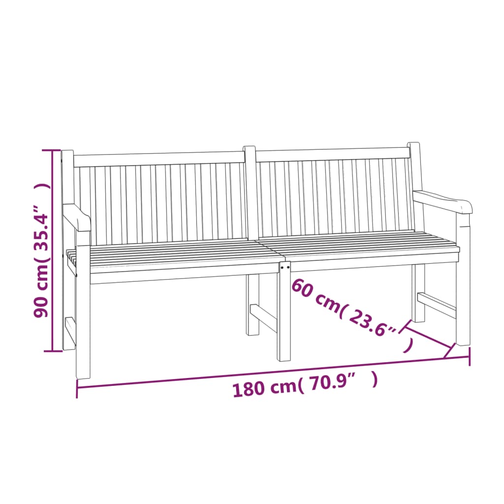 vidaXL 4 Piece Garden Dining Set Solid Wood Teak