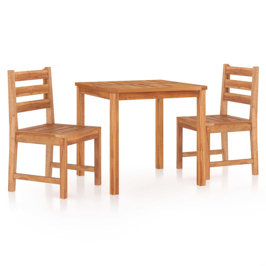 vidaXL Garden Dining Set | Natural Teak | Solid Teak Wood | Standard | Durable