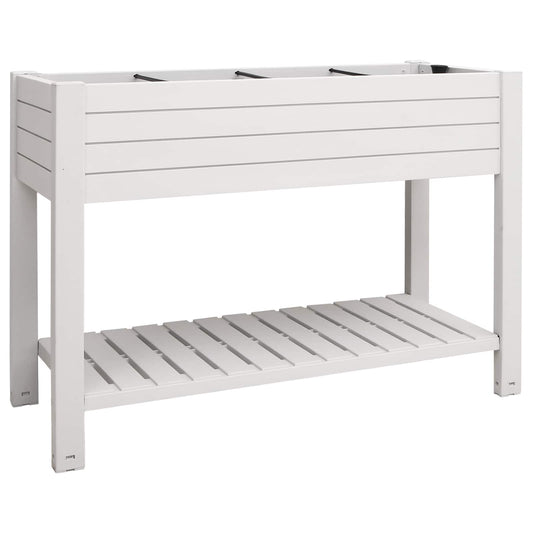 vidaXL Garden Raised Bed White 110x45x79 cm Polypropylene
