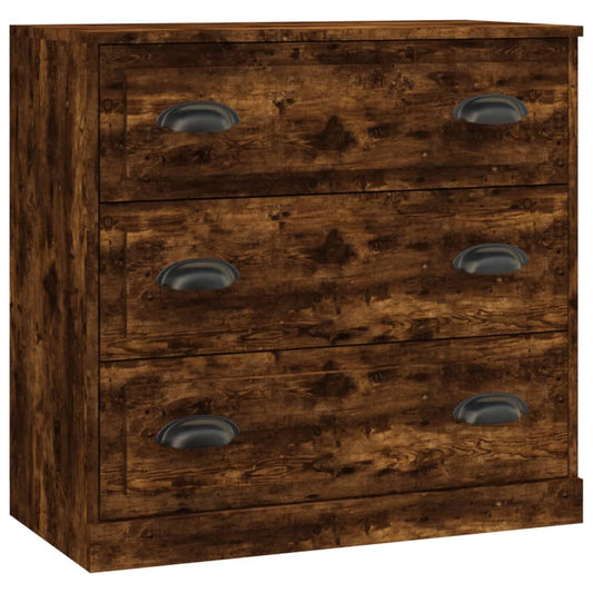 vidaXL Sideboard Smoked Oak 70x35,5x67,5 cm Engineered Wood