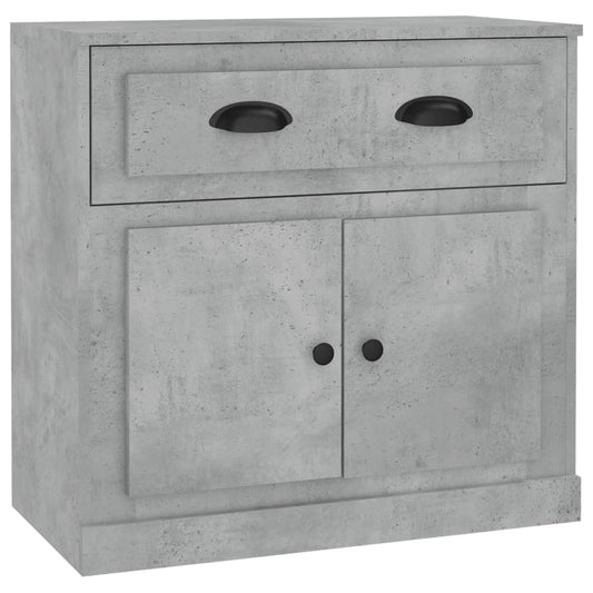 vidaXL Sideboard Concrete Grey 70x35.5x67.5 cm Engineered Wood