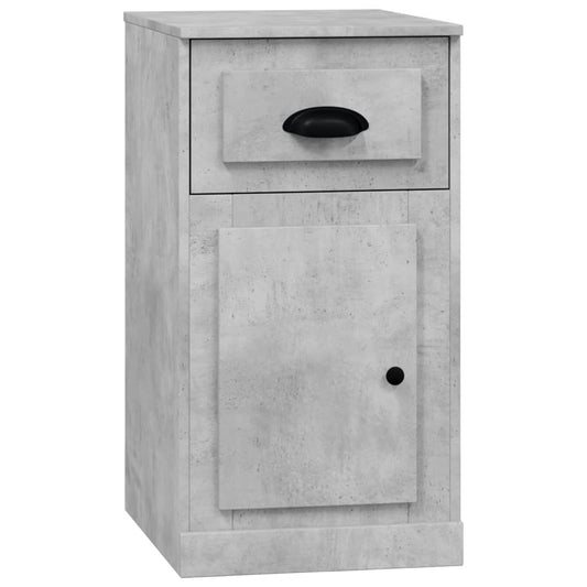 vidaXL Side Cabinet with Drawer Concrete Grey 40x50x75 cm