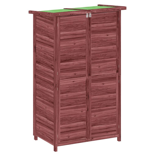 vidaXL Garden Tool Shed Mocha 83x57x140 cm Solid Wood Pine