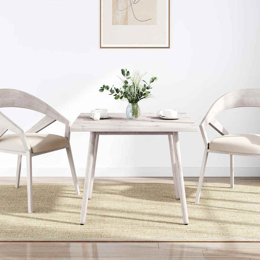 vidaXL Table Top White 70x70x2,5 cm Solid Wood Pine Square
