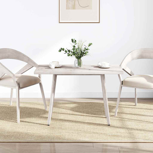 vidaXL Table Top | White | Solid pine wood | 110x55 cm | Rounded corners surface