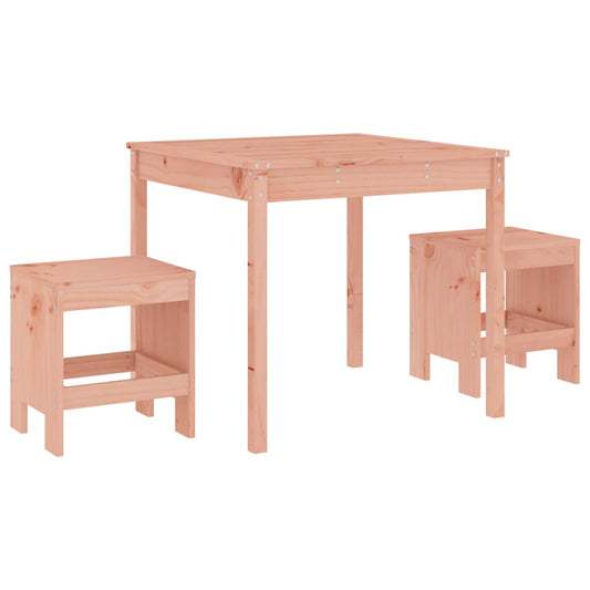 vidaXL 3 Piece Garden Bistro Set Solid Wood Douglas