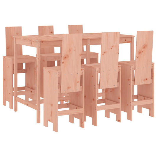 vidaXL 7 Piece Garden Bar Set Solid Wood Douglas
