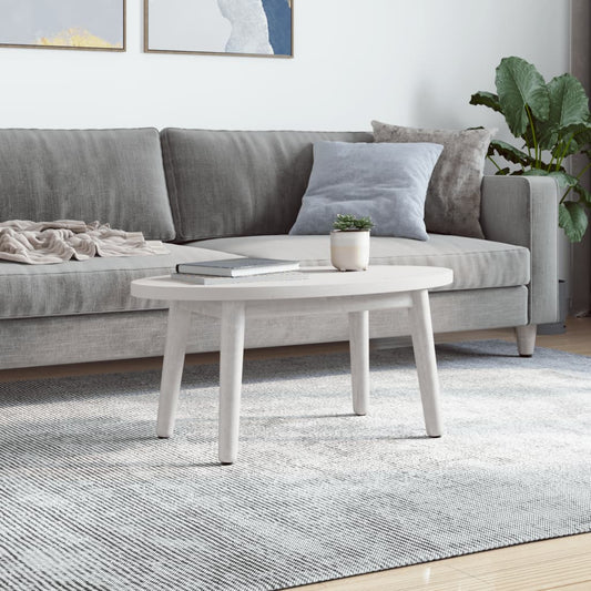 vidaXL Table Top White 80x40x2,5 cm Solid Wood Pine Oval