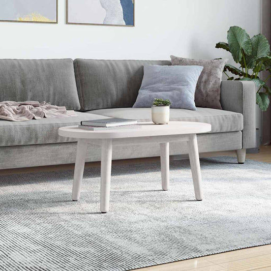 vidaXL Table Top White 60x30x2.5 cm Solid Wood Pine Oval