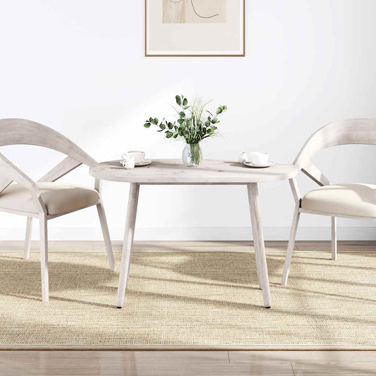 vidaXL Table Top White 110x55x2.5 cm Solid Wood Pine Oval
