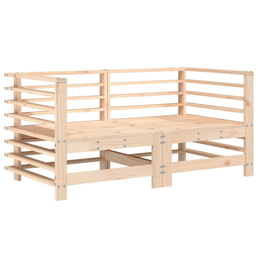 vidaXL Garden Corner Sofas 2 pcs Solid Wood Pine