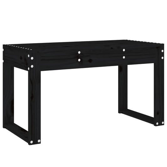 vidaXL Garden Bench | Black | Solid Pine Wood | Standard | Durable