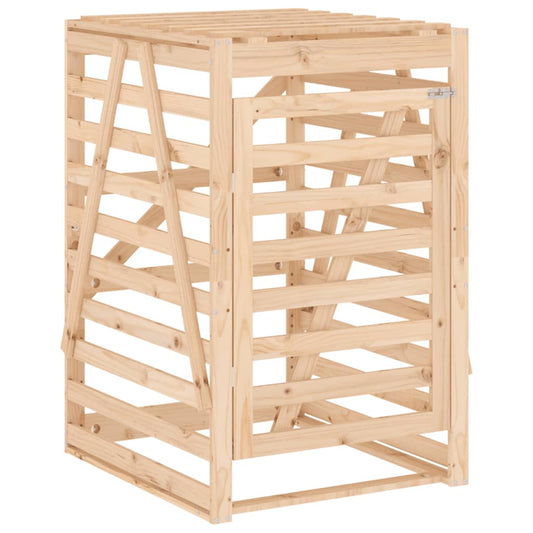 vidaXL Wheelie Bin Storage 84x90x128,5 cm Solid Wood Pine