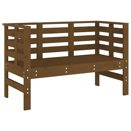 vidaXL Garden Bench Honey Brown 111,5x53x71 cm Solid Wood Pine