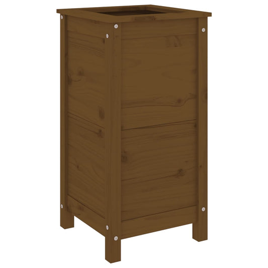vidaXL Garden Planter Honey Brown 40x40x78 cm Solid Wood Pine