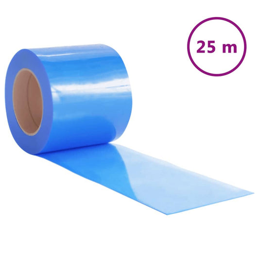 vidaXL Door Curtain Blue 200 mmx1,6 mm 25 m PVC