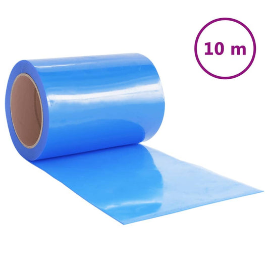vidaXL Door Curtain Blue 300 mmx2,6 mm 10 m PVC