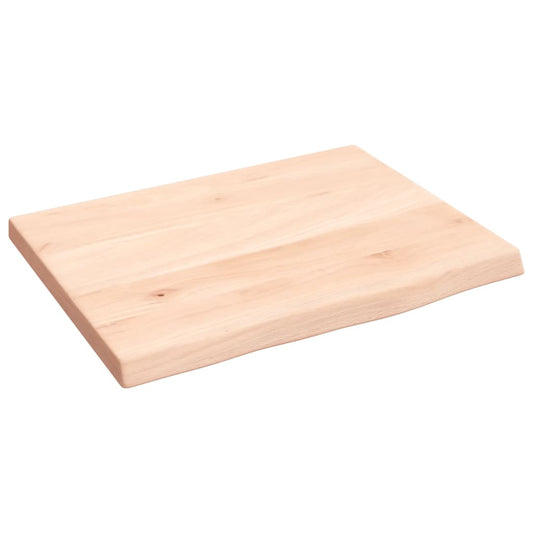 vidaXL Wall Shelf 40x30x2 cm Untreated Solid Wood Oak