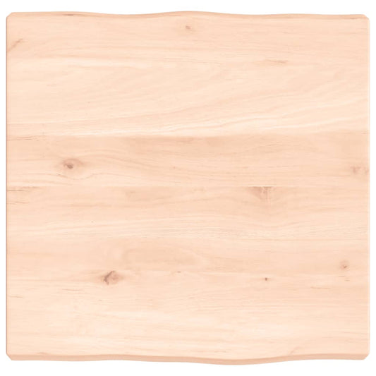 vidaXL Table Top 40x40x(2-4) cm Untreated Solid Wood Live Edge