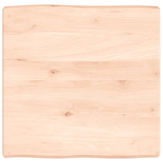 vidaXL Table Top 60x60x(2-6) cm Untreated Solid Wood Live Edge