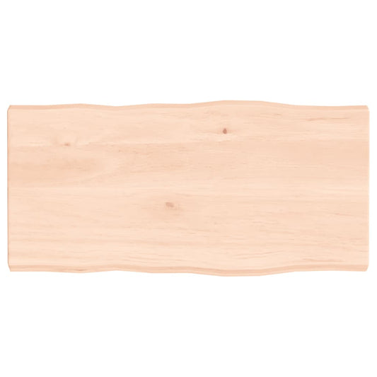 vidaXL Table Top 80x40x(2-4) cm Untreated Solid Wood Live Edge