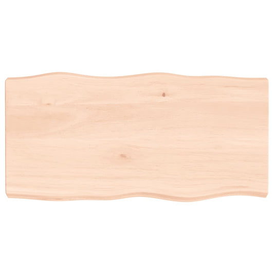 vidaXL Table Top 80x40x(2-6) cm Untreated Solid Wood Live Edge