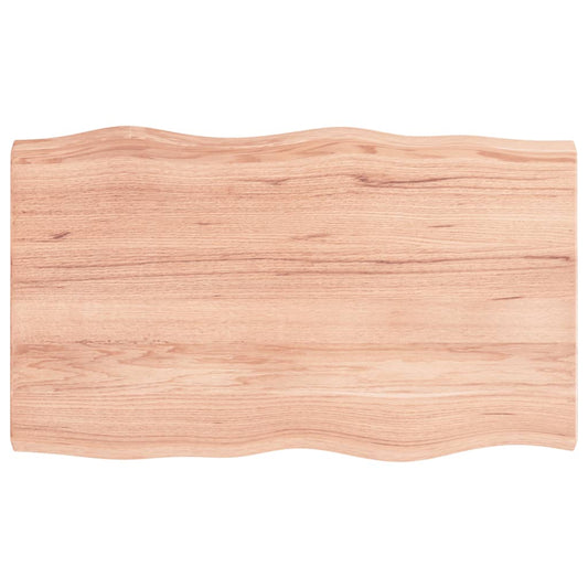vidaXL Table Top Light Brown 100x60x(2-4) cm Live Edge