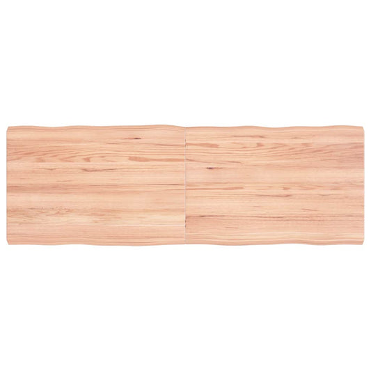 vidaXL Table Top Light Brown 120x40x(2-4) cm Live Edge