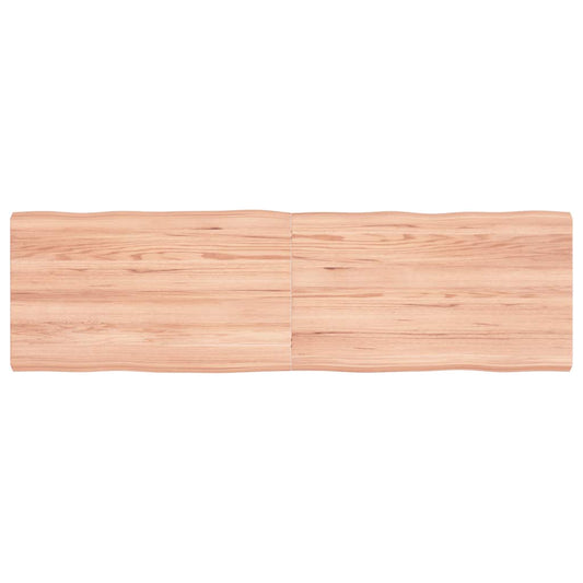 vidaXL Table Top Light Brown 140x40x(2-4) cm Live Edge