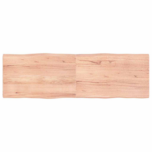 vidaXL Table Top Light Brown 160x50x(2-4) cm Live Edge