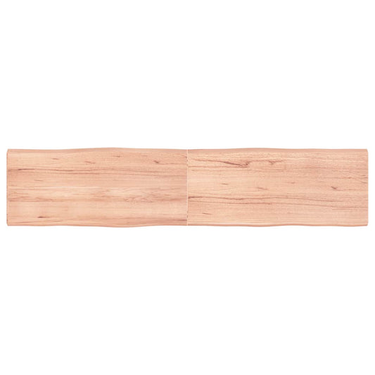 vidaXL Table Top Light Brown 180x40x(2-4) cm Live Edge